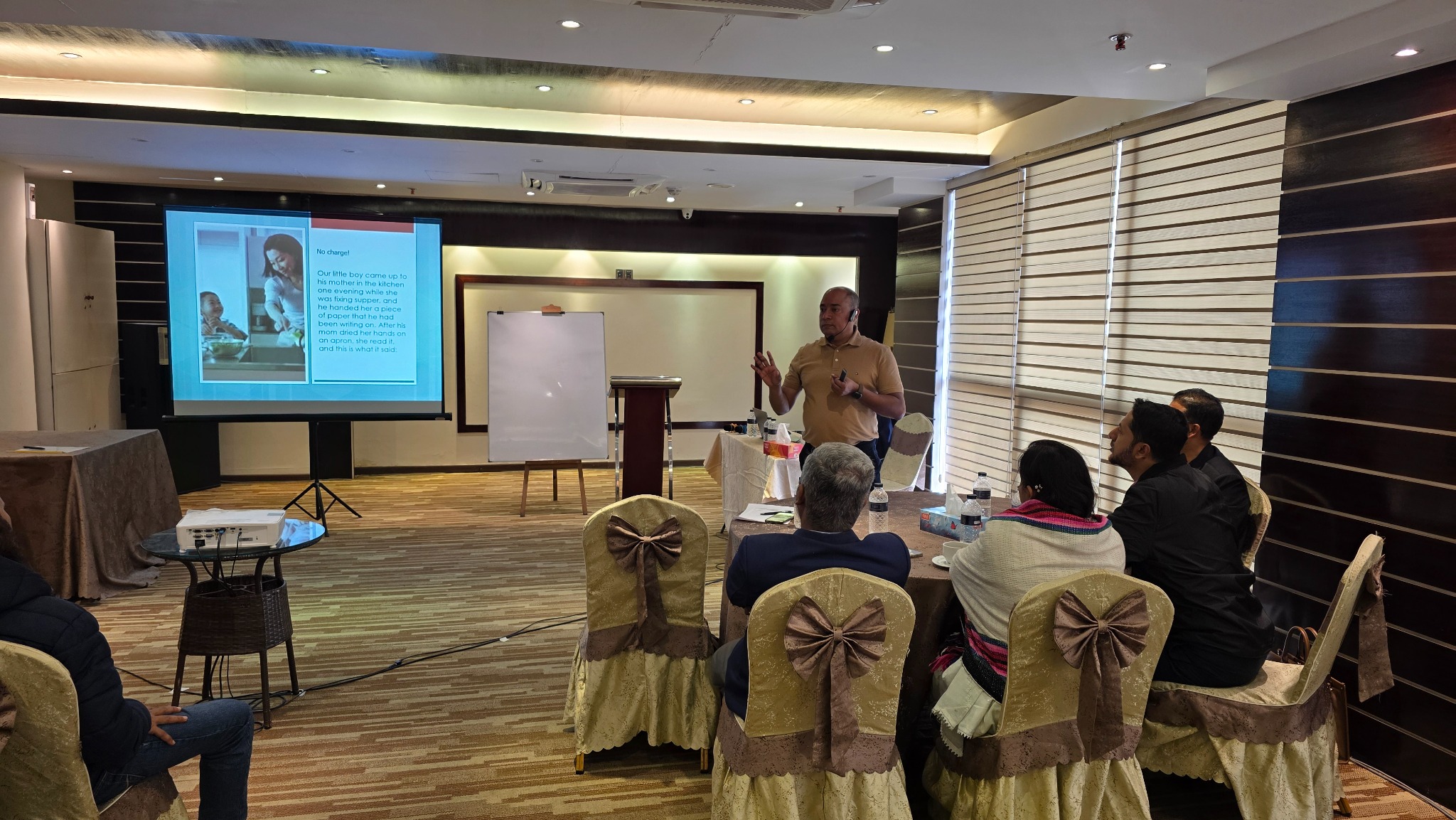 Zia Hasan delivering a professional training session